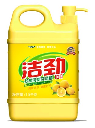洁劲100柠檬清新洗洁精1.5kg*10